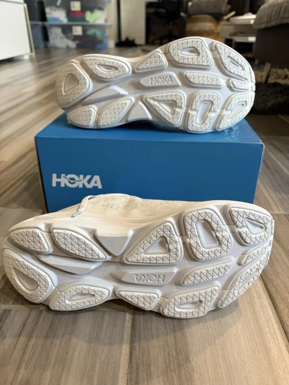 Women's Hoka One One Bondi 8 TS Caged Shoes - White 1155391 WMC